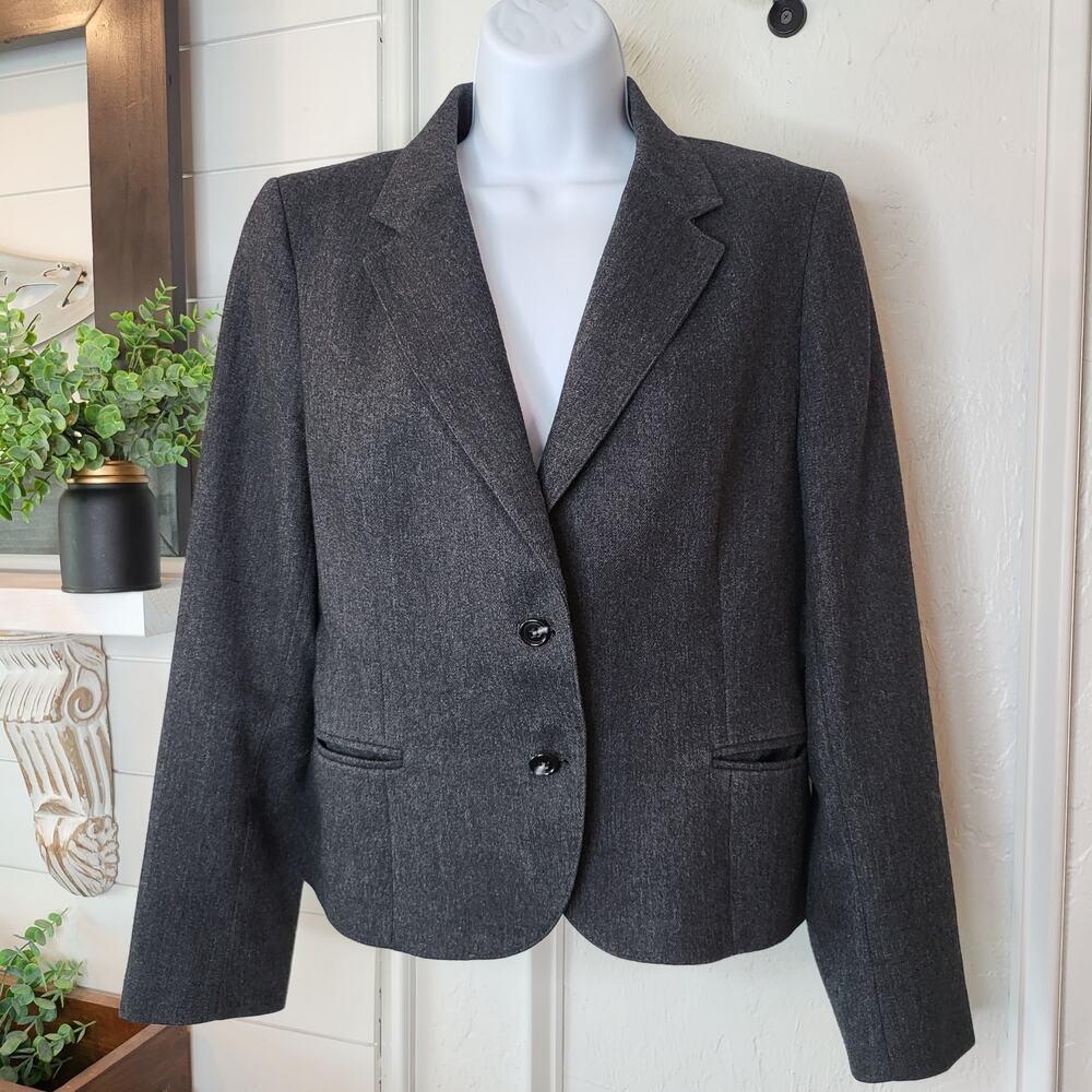 David Brooks‎ Woman's  Dark Gray Blazer Size 12  #115